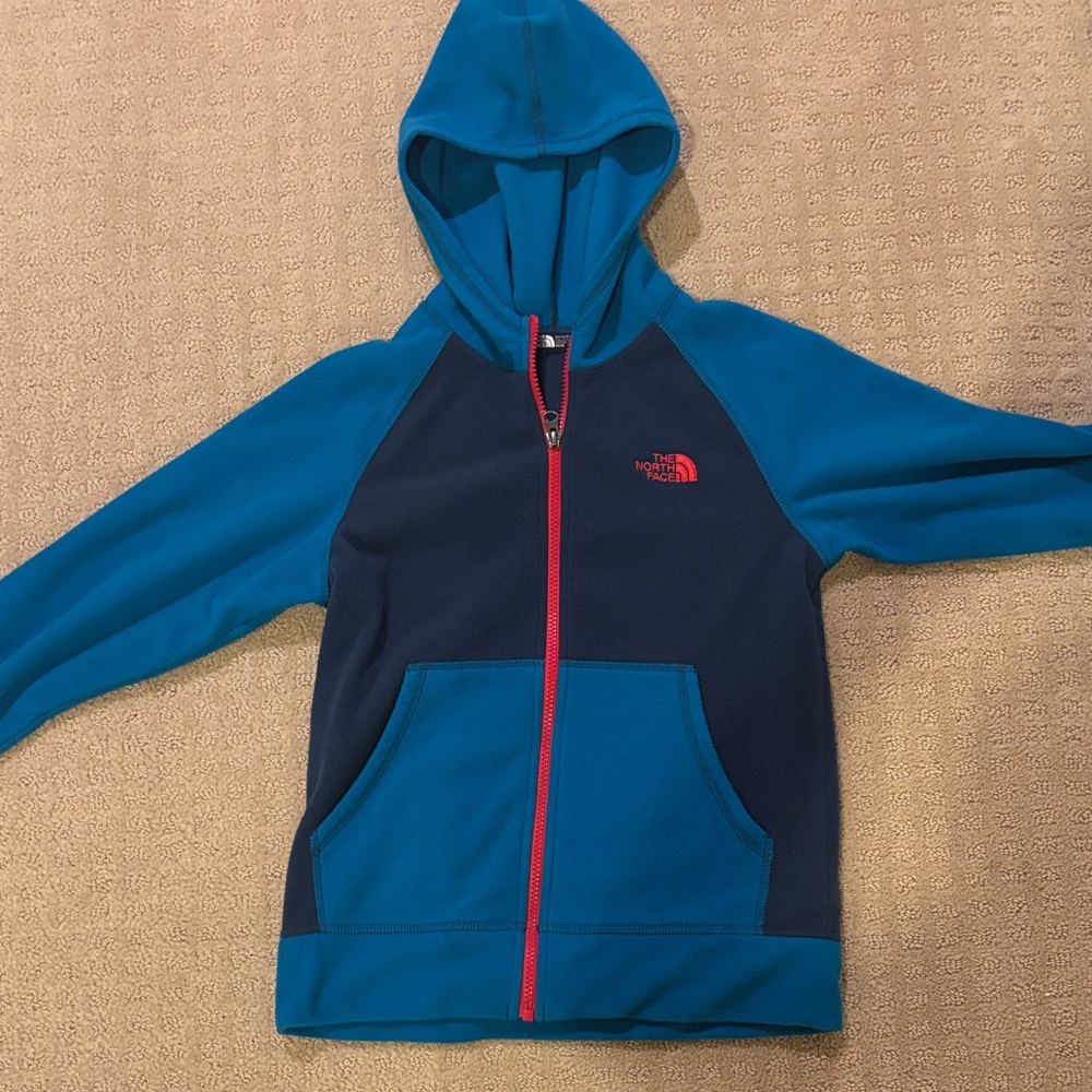 The North Face Kids Teal and Navy Hoodie